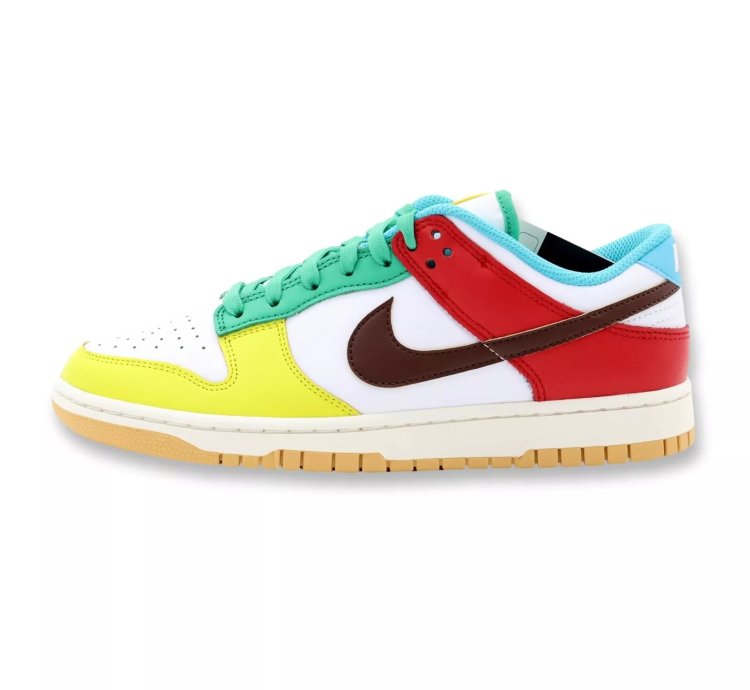 Dh0952-100 Nike Dunk Low Se Free 99 White Light Chocolate Roma Green