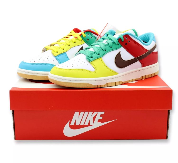 Dh0952-100 Nike Dunk Low Se Free 99 White Light Chocolate Roma Green
