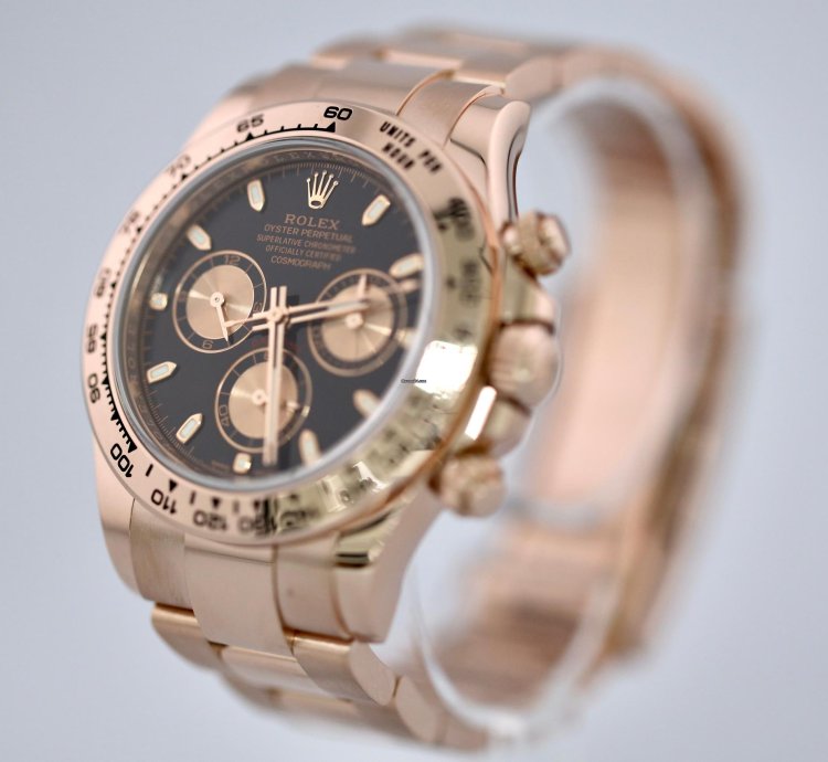 Rolex Daytona 2022 Daytona Rose Gold Black 116505