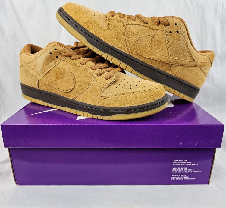 Nike Sb Dunk Low Wheat 2023 Brown Gum Men Size 14 Us New