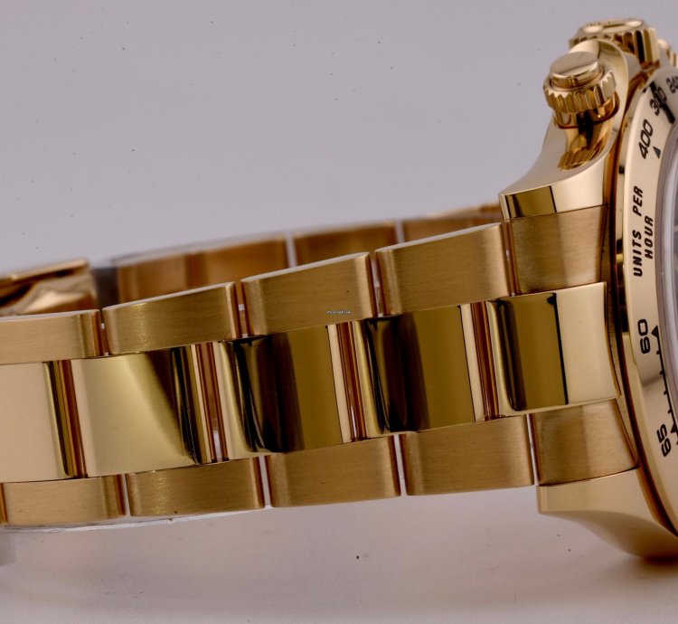 Rolex Daytona 2022 Daytona Yellow Gold Diamond Dial 116508 Unworn