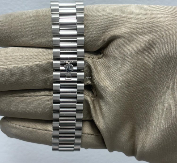 Rolex Day-date 36 Platinum 128396tbr Factory Bezel And Dial New 2023