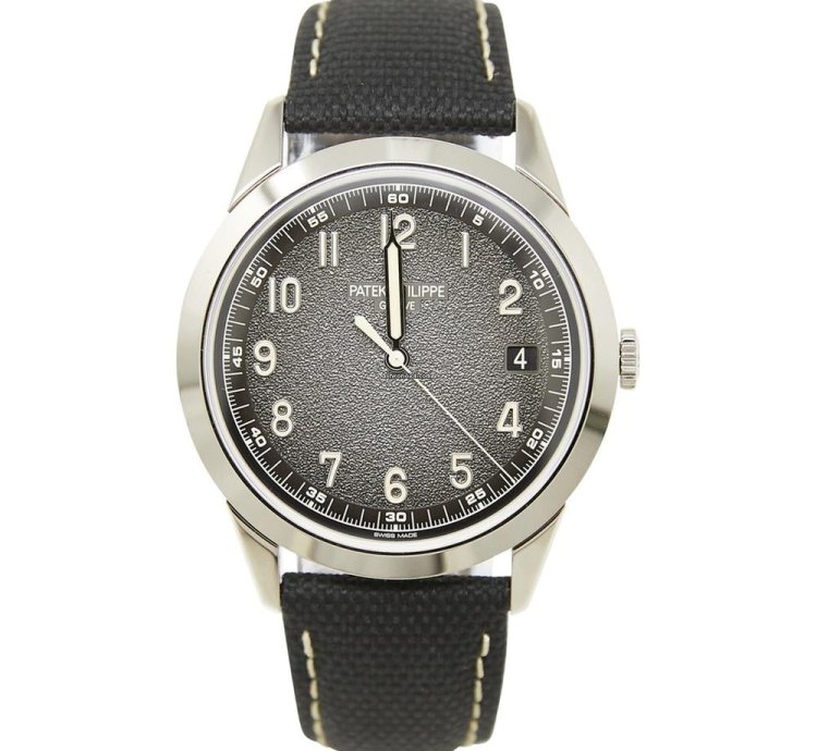 Patek Philippe Calatrava Tiffany Co Calatrava White Gold Gray Dial complete Set 2022 Mint Extra Strap