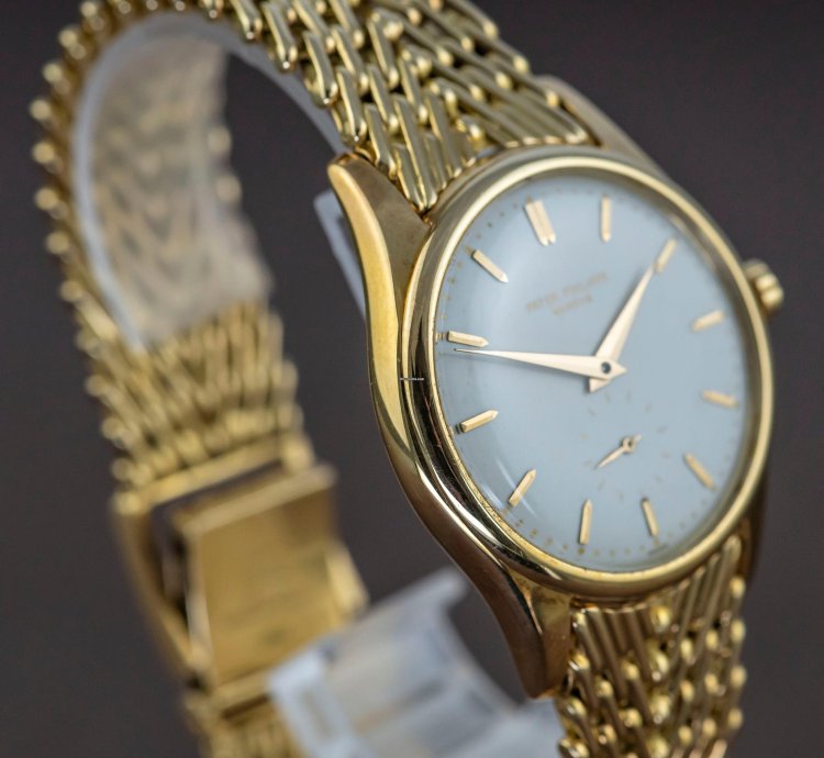 Patek Philippe Calatrava Very Rare 2526 1953 Mark Enamel Dial Caliber Pp 12-600at