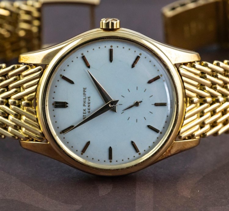 Patek Philippe Calatrava Very Rare 2526 1953 Mark Enamel Dial Caliber Pp 12-600at