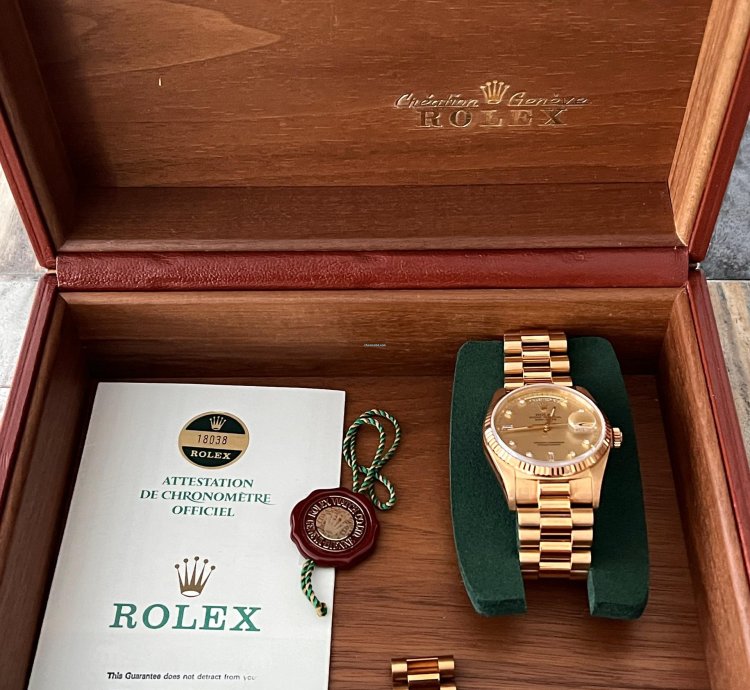 Rolex Day-date 36 President 18ct Gold Daydate With Diamond Dials