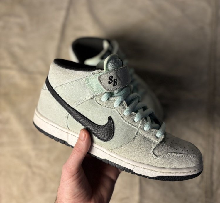 Nike Sb Dunk Mid Crystal Ice 9us