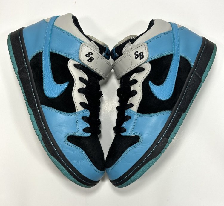 Nike Sb Dunk Mid Pro Aqua Shoes Size 11