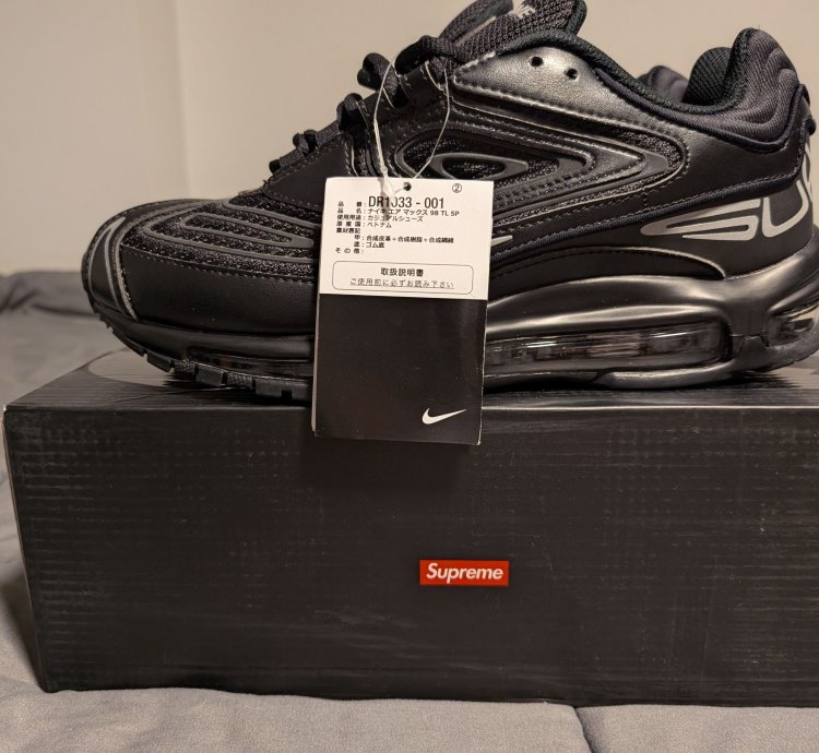 Supreme Nike Air Max 98 Tl Sp Black 10 5