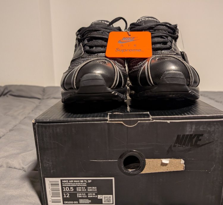 Supreme Nike Air Max 98 Tl Sp Black 10 5