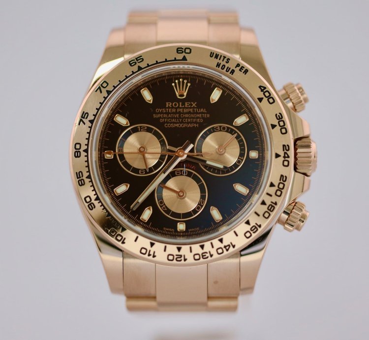 Rolex Daytona 2022 Rose Gold Daytona Black Dial 116505