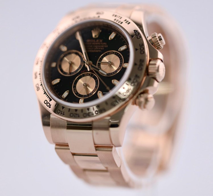 Rolex Daytona 2022 Rose Gold Daytona Black Dial 116505