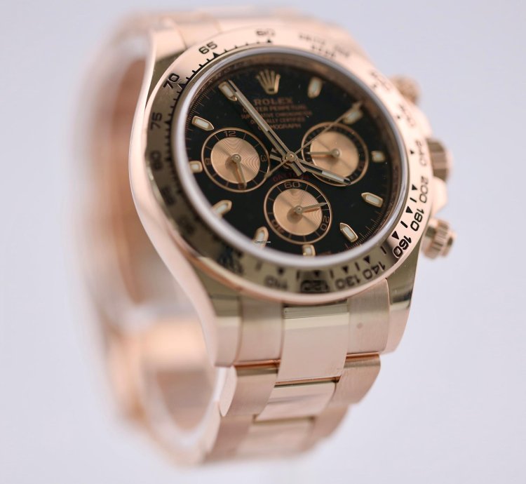 Rolex Daytona 2022 Rose Gold Daytona Black Dial 116505