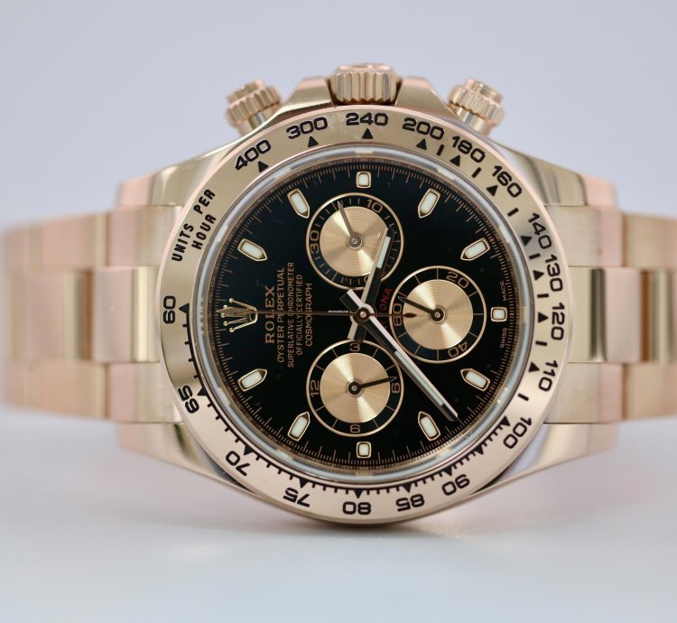Rolex Daytona 2022 Rose Gold Daytona Black Dial 116505