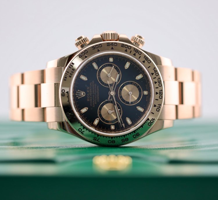 Rolex Daytona 2022 Rose Gold Daytona Black Dial 116505