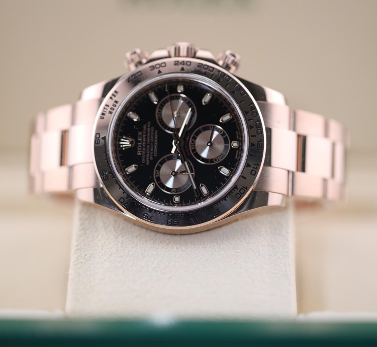 Rolex Daytona 2022 Rose Gold Daytona Black Dial 116505