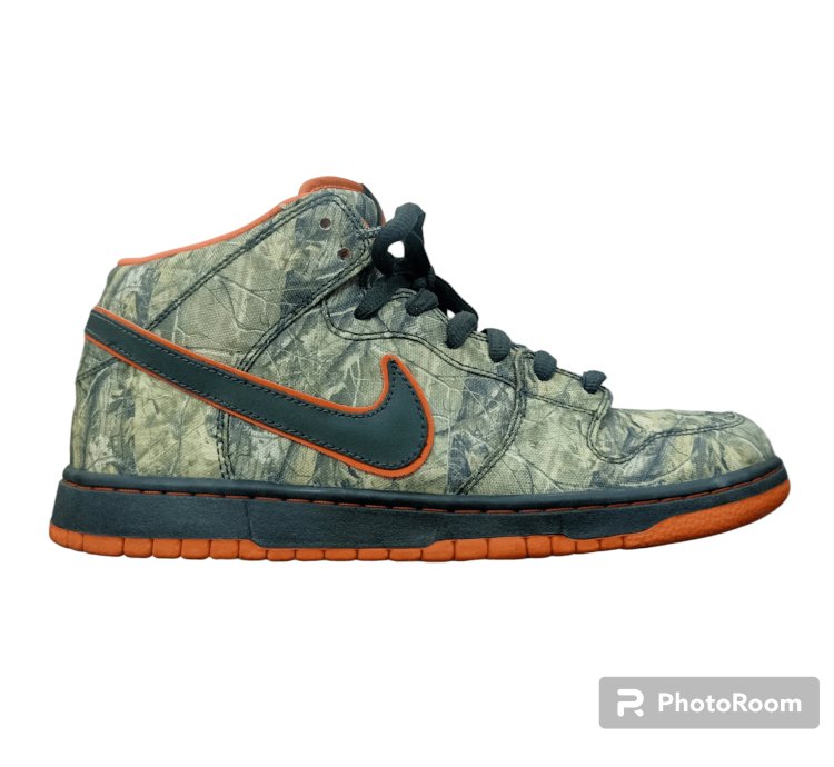 Nike Sb Dunk Mid Real Tree Camo Sneakers
