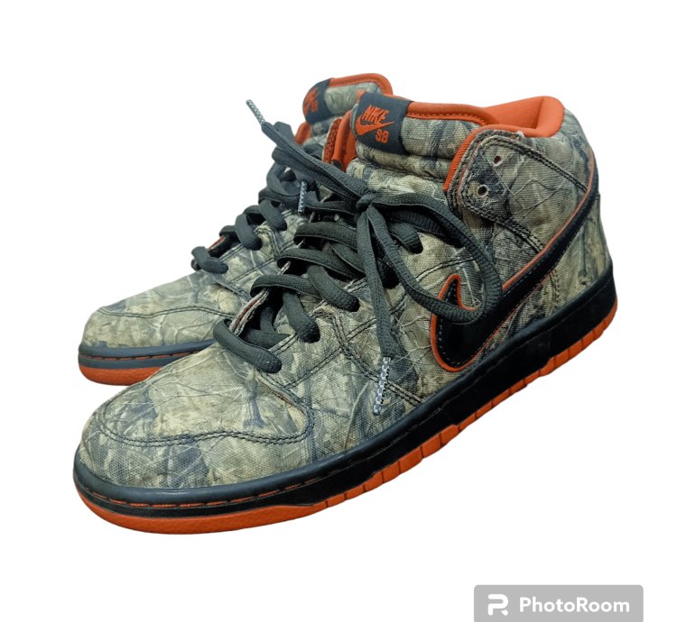 Nike Sb Dunk Mid Real Tree Camo Sneakers