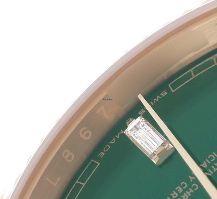 Rolex Day-date 36 President Day-date Yellow Gold Green Diamond Dial Mens Watch 128238 Unworn 2024