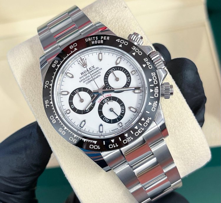 Rolex Daytona 2022 Steel Daytona Cosmograph Panda Unworn Box And Papers 116500ln
