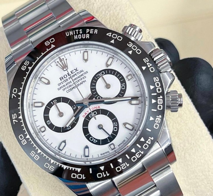 Rolex Daytona 2022 Steel Daytona Cosmograph Panda Unworn Box And Papers 116500ln