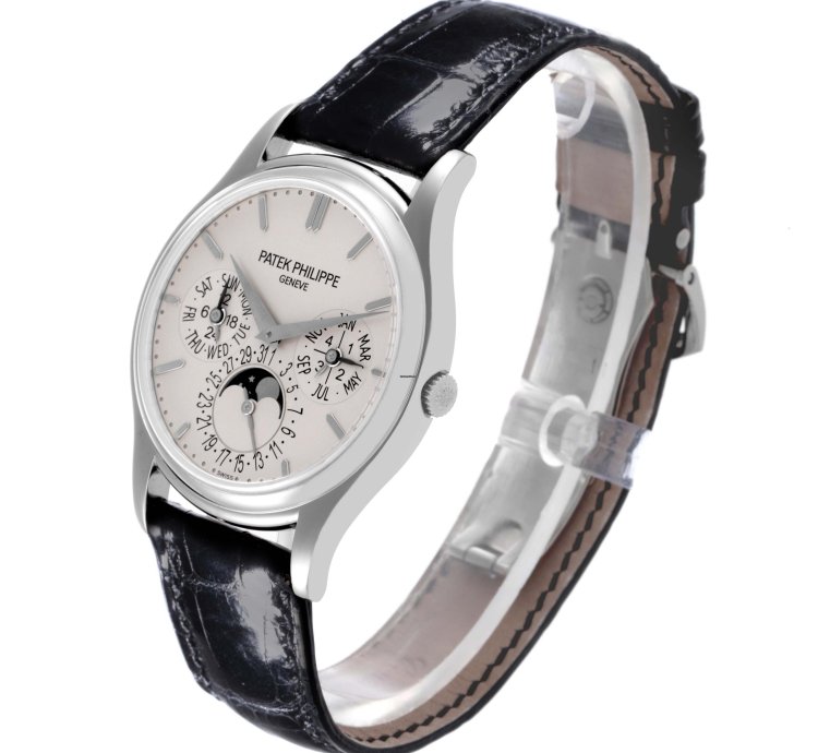 Patek Philippe Calatrava White Gold Grand Complications Watch 5140g Box Papers