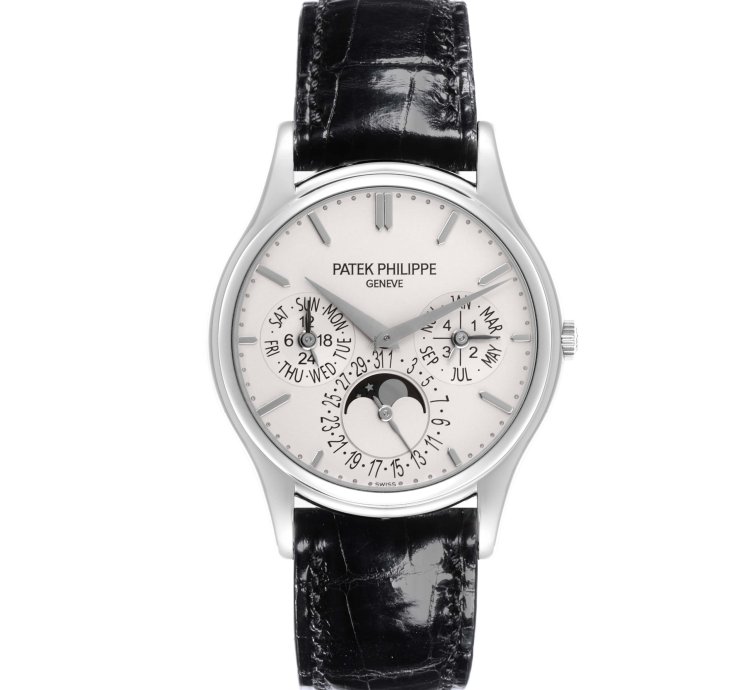 Patek Philippe Calatrava White Gold Grand Complications Watch 5140g Box Papers