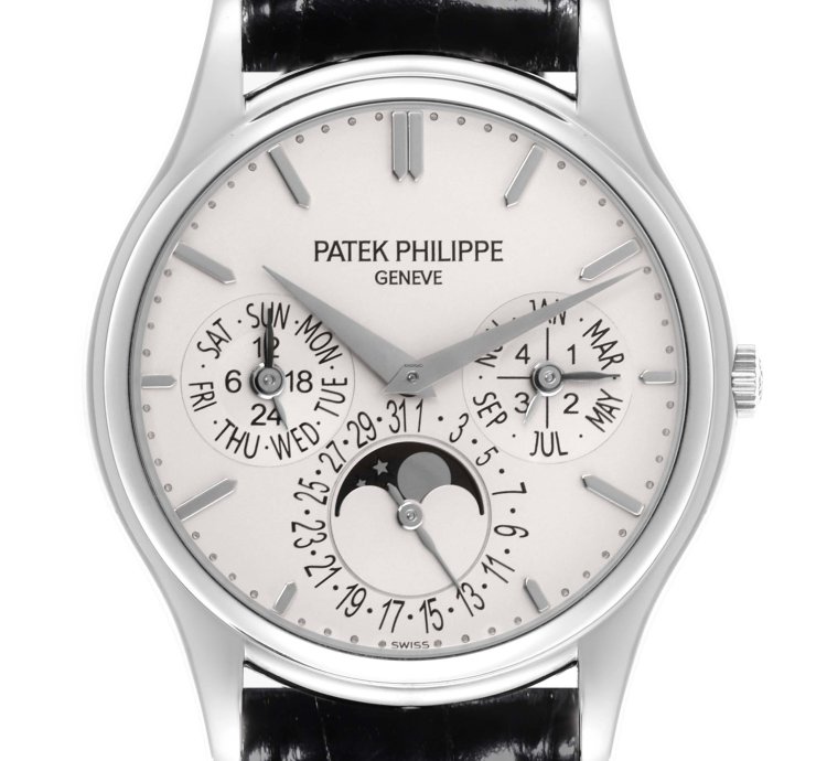Patek Philippe Calatrava White Gold Grand Complications Watch 5140g Box Papers