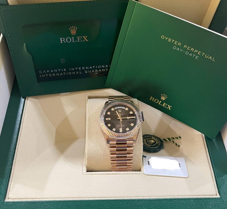 Rolex Day-date 36 President New Chocolate Dial Diamonds