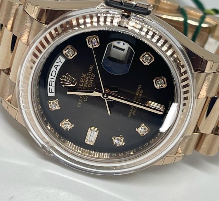 Rolex Day-date 36 President New Chocolate Dial Diamonds
