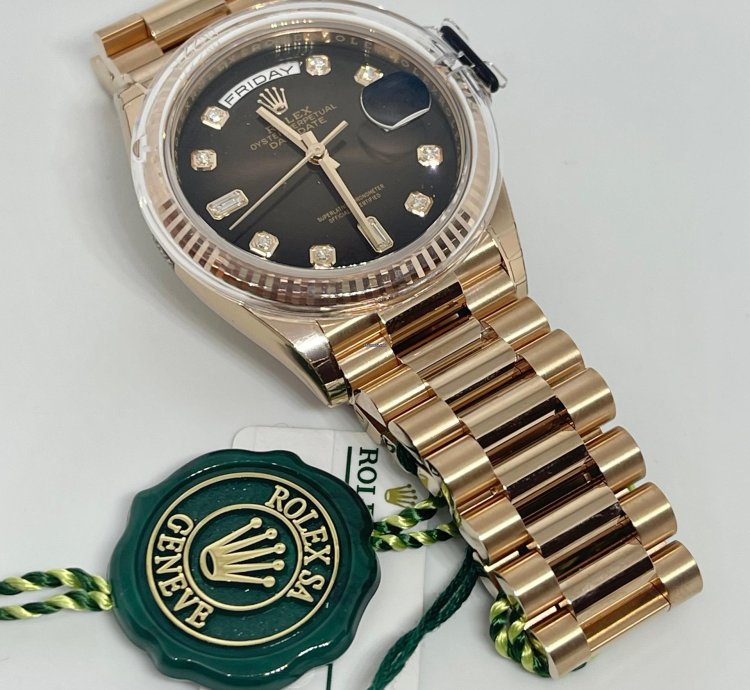Rolex Day-date 36 President New Chocolate Dial Diamonds