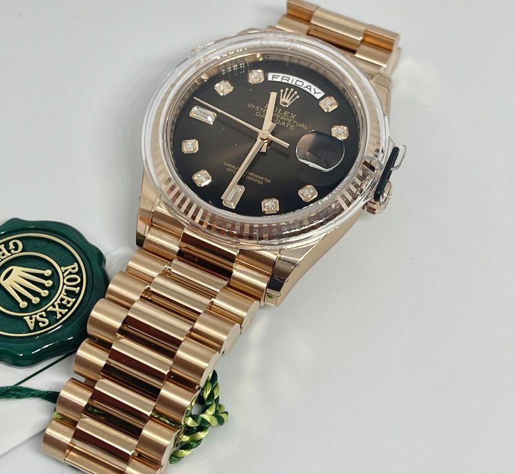 Rolex Day-date 36 President New Chocolate Dial Diamonds