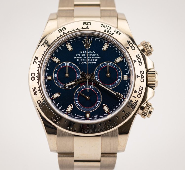Rolex Daytona 2022 White Gold Daytona Blue Dial 116509 Unworn