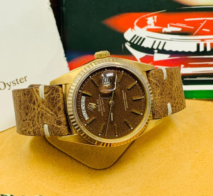 Rolex Day-date 36 President Yellow Gold 1803 Rare Confetti Dial Full Set