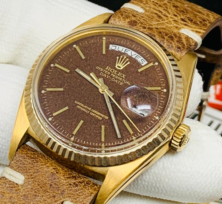 Rolex Day-date 36 President Yellow Gold 1803 Rare Confetti Dial Full Set