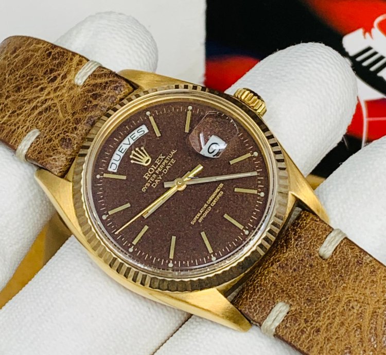 Rolex Day-date 36 President Yellow Gold 1803 Rare Confetti Dial Full Set