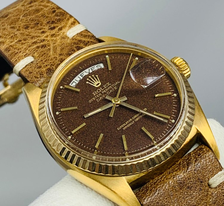 Rolex Day-date 36 President Yellow Gold 1803 Rare Confetti Dial Full Set