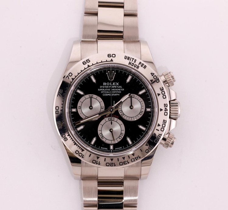 Rolex Daytona 2023 Cosmograph Daytona White Gold Black Dial 126509
