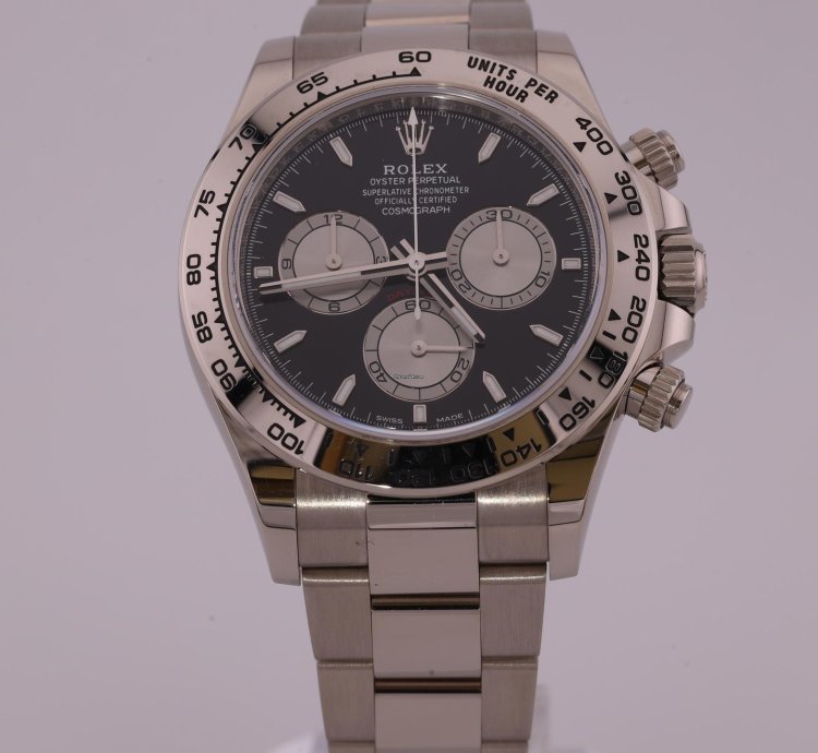 Rolex Daytona 2023 Cosmograph Daytona White Gold Black Dial 126509