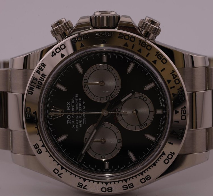 Rolex Daytona 2023 Cosmograph Daytona White Gold Black Dial 126509