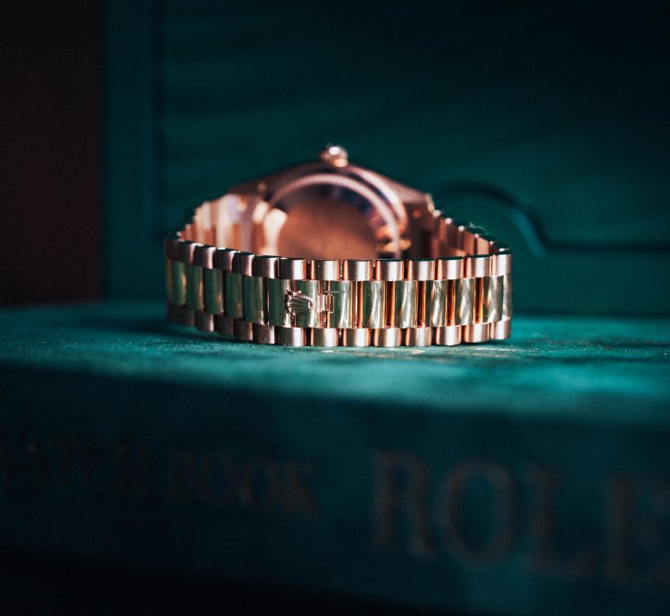 Rolex Day-date 36 Rainbow Baguette 128235 President