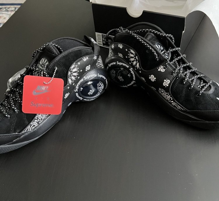 Supreme Nike Air Zoom Air Flight 95 Size 9 5 Black