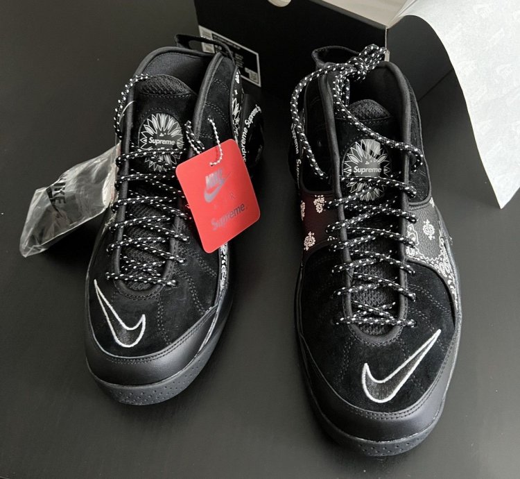 Supreme Nike Air Zoom Air Flight 95 Size 9 5 Black