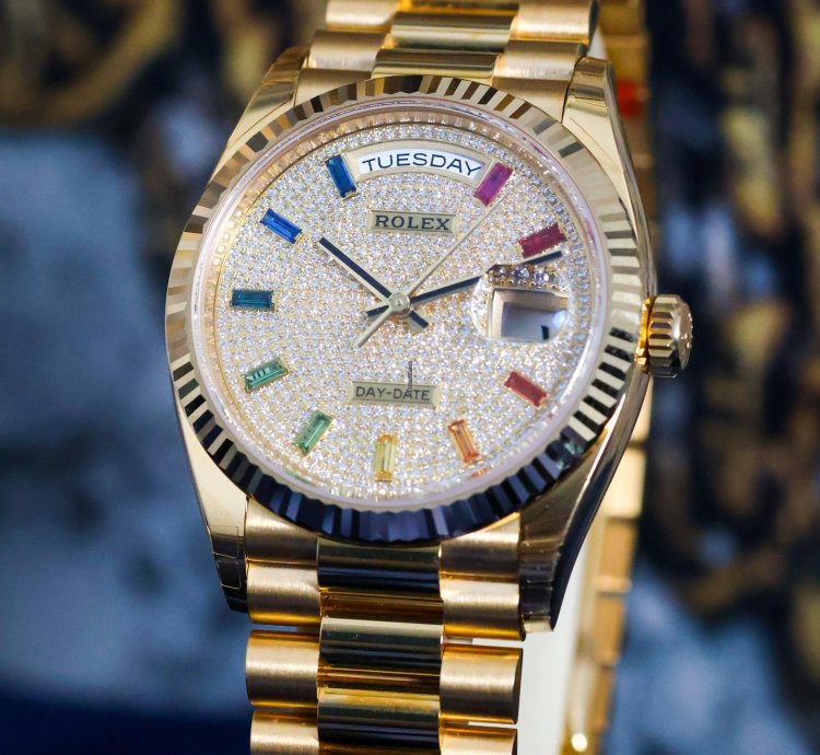 Rolex Day-date 36 Rainbow Dail Unworn