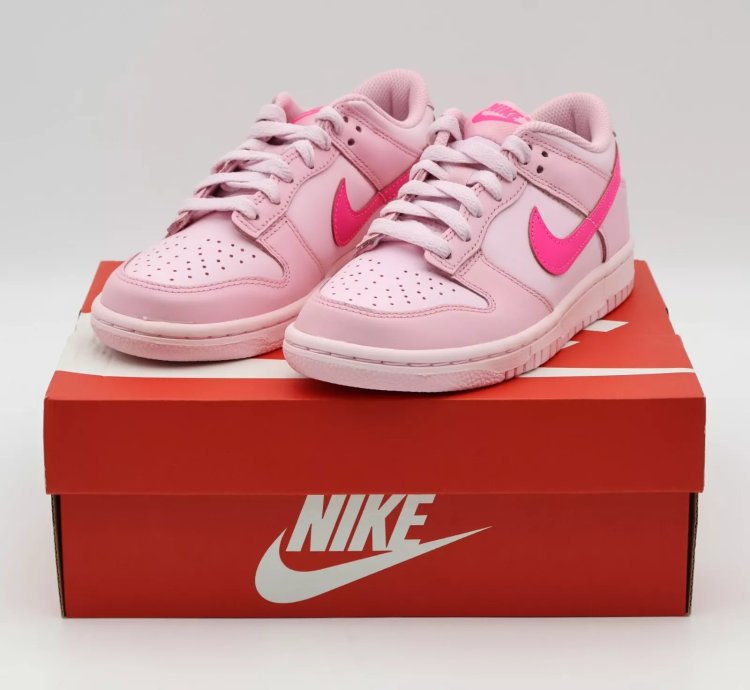 Dh9765-600 Nike Gs Dunk Low Triple Pink