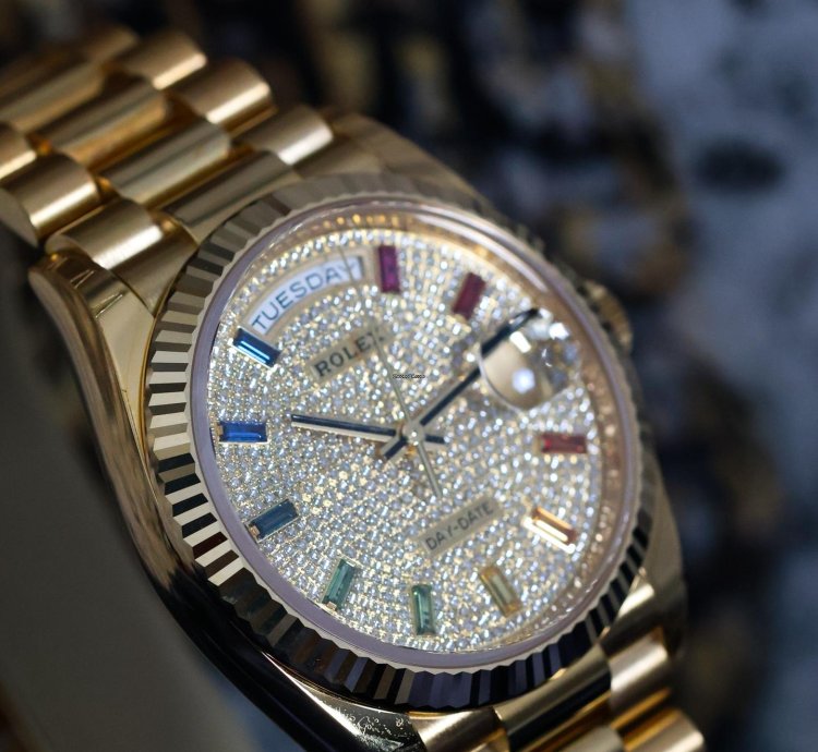 Rolex Day-date 36 Rainbow Dail Unworn