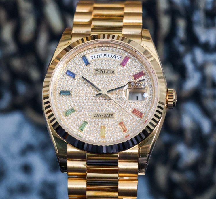 Rolex Day-date 36 Rainbow Dail Unworn