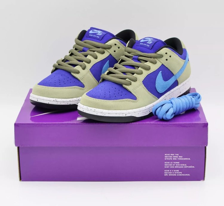Bq6817-301 Nike Sb Dunk Low Acg Celadon Tan Light Blue Coast Concord