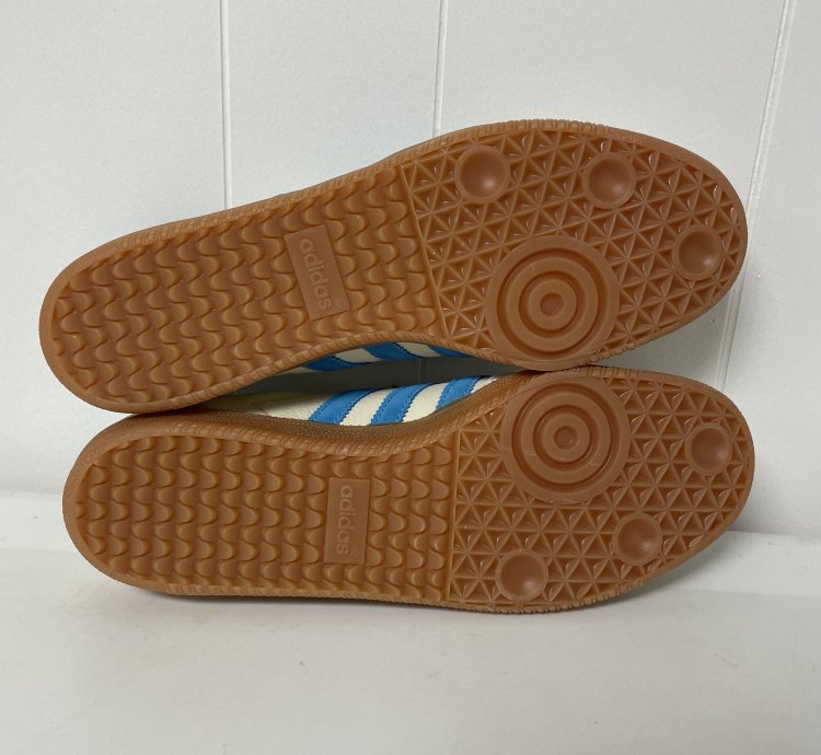 Adidas Samba Og Sporty Rich Cream Blue ie7096 Size 11