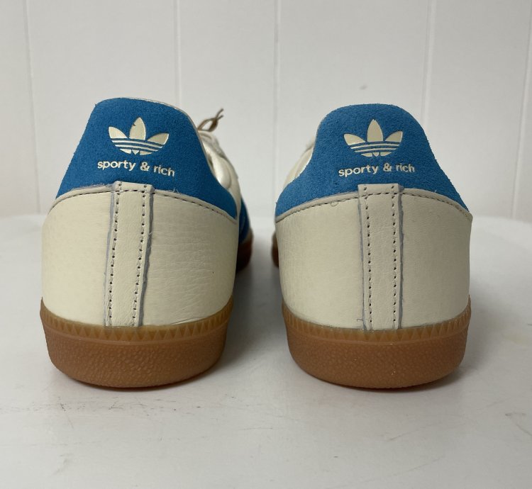 Adidas Samba Og Sporty Rich Cream Blue ie7096 Size 11